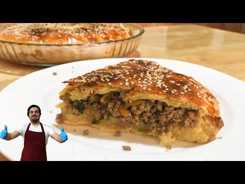 Видео: Մսով Պիրոգ ՊԱՐԶ բայց ԼԱՎԱԳՈՒՅՆ բաղադրատոմսով / Бездрожжевой пирог на сметанном тесте / #Msov #pirog