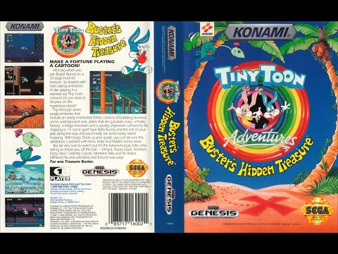Видео: Tiny Toon Adventures — Buster’s Hidden Treasure [SEGA GENESIS/MEGA DRIVE] ПРОХОЖДЕНИЕ СТРИМ 1993 RUS