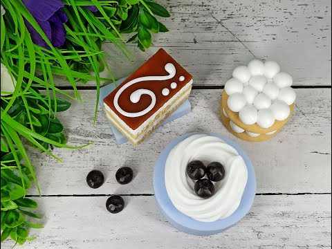 Видео: Вкусное мыловарение! Пирожные и ягоды из мыла.Заливка силиконовых форм из группы ВК "Формочкино".