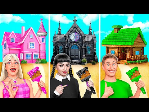 Видео: Домики Одного Цвета Челлендж | Сумасшедший Челлендж от Mega DO Challenge