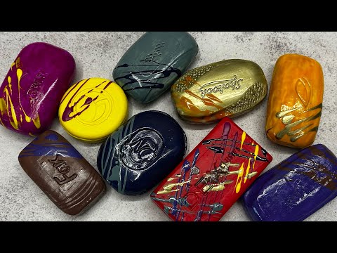 Видео: ASMR soap/ Dry soap cutting 💜💙❤️💛🤎/ Резка сухого мыла #крашенноемыло