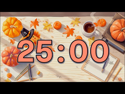 Видео: 25-минутный визуальный таймер 🍎 Спокойное время для концентрации [Lo-Fi музыка для класса]