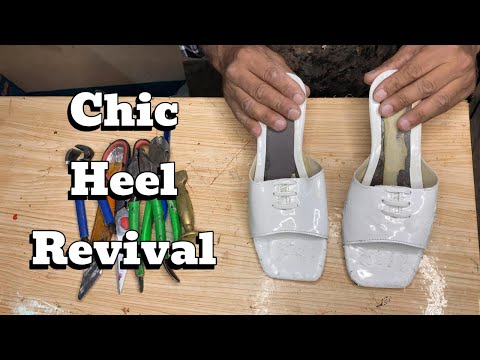Видео: От изношенных белых до стильных двухтонных | Элегантное преображение каблуков