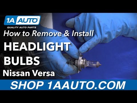 Видео: Как снять лампы фар Nissan Versa 12-19