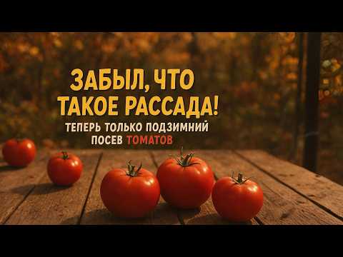Видео: Забудьте про Рассаду! Подзимний Посев Томатов — реально работает
