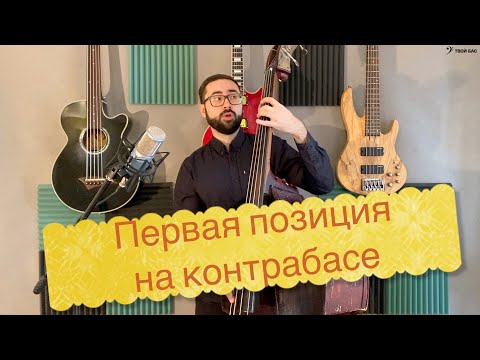 Видео: Первая позиция и положение локтя при игре на контрабасе