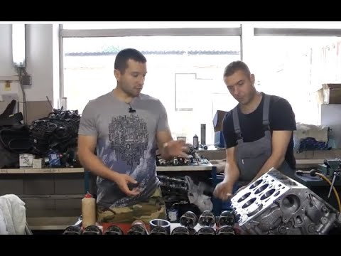 Видео: Ремонт двигателя Ауди W 12  - Сборка
