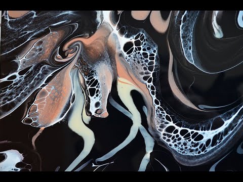 Видео: ИНТЕРЬЕРНАЯ КАРТИНА  с краской металлик/ Картина акрилом/Акриловая Заливка.