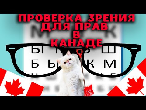 Видео: Проверка зрения для прав в Канаде