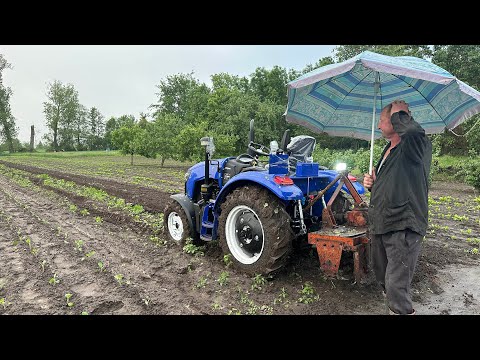 Видео: Тестуємо новий трактор! Перші випробування з фрезою. Чуть не втопили в болоті