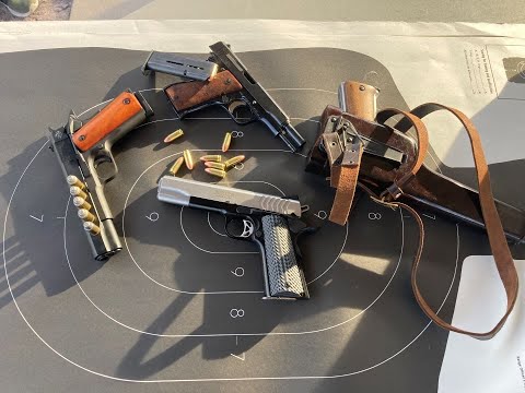 Видео: 45ACP или 9х19Luger на 50М твой выбор?