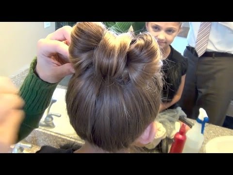 Видео: Драгоценный бант для волос | CuteGirlsHairstyles | Стиль Диснея