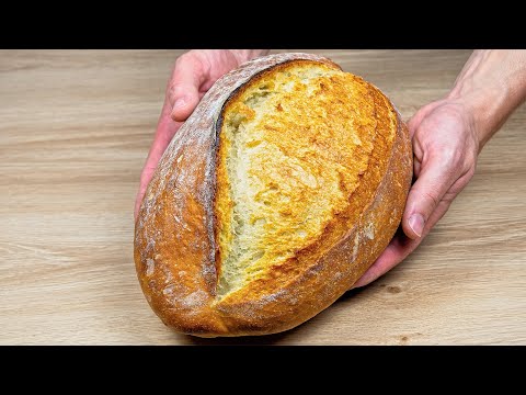 Видео: Хлеб как из сказки – ни замеса, ни усилий. Это не может быть проще!