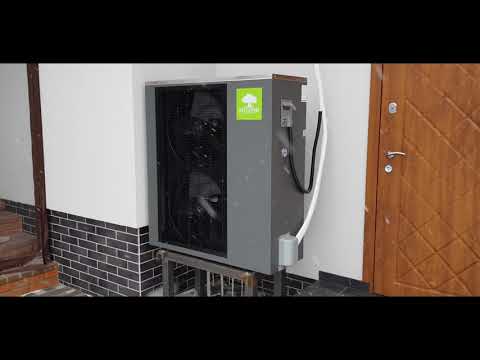 Видео: Монтаж теплового насоса воздух-вода Mycond Home Smart Arctic.