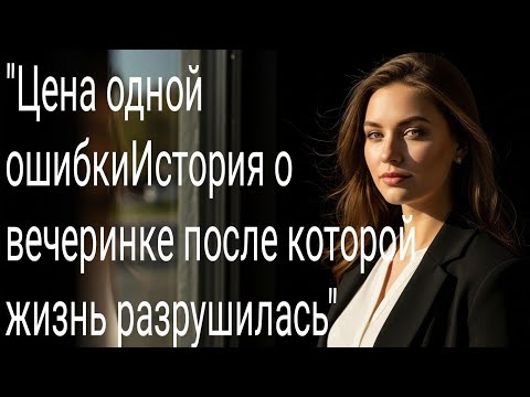 Видео: "Цена одной ошибки. История о вечеринке, после которой жизнь разрушилась"