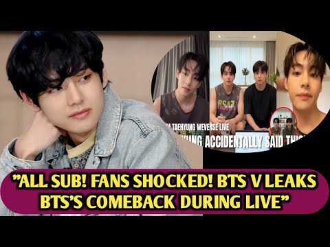Видео: "Грустно"🙄Все подписчики! Фанаты в шоке! Ким Тэхён случайно слил информацию о камбэке BTS во врем...