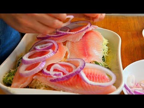 Видео: Вместо мяса буду готовить на новогодний стол! Вы тоже влюбитесь в это блюдо! Рыба по-французски!