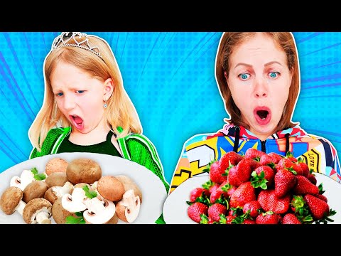 Видео: ЧЕЛЛЕНДЖ СВЕЖАЯ ЕДА против СУХОЙ! Как Это Есть? Милана vs Мама от Family Box