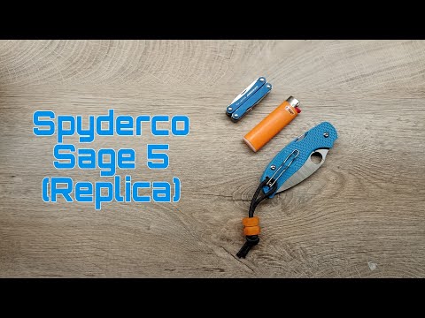 Видео: Spyderco Sage 5! Реплика которая удивляет!