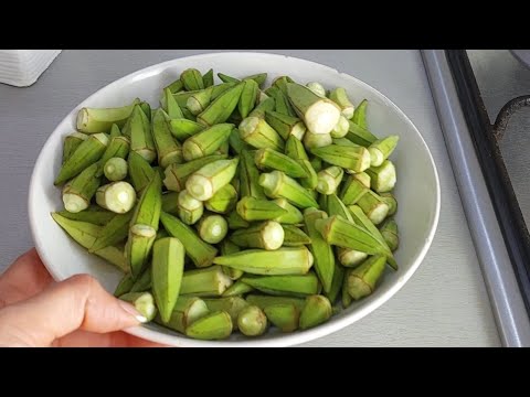 Видео: Как вкусно и быстро приготовить бамию | Лучший рецепт бамии!  | Турецкие рецепты