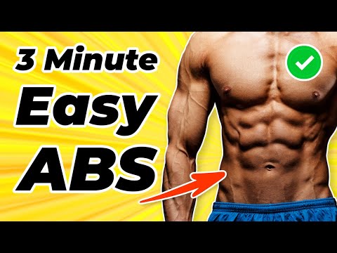 Видео: Легкая тренировка ABS (3 простых упражнения, чтобы получить 6 кубиков пресса)