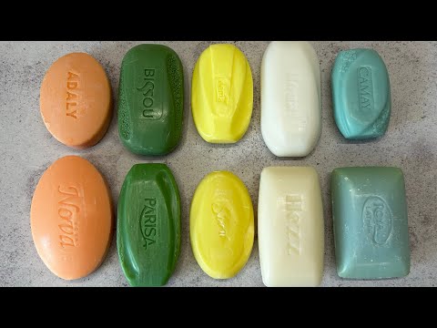 Видео: ASMR soap/ Dry soap cutting 🧡💚💛🤍🩵/ Резка сухого мыла «мыльные боратья»