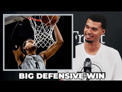 Видео: Виктор Вембаньяма о победе команды в защите над «Хоу»