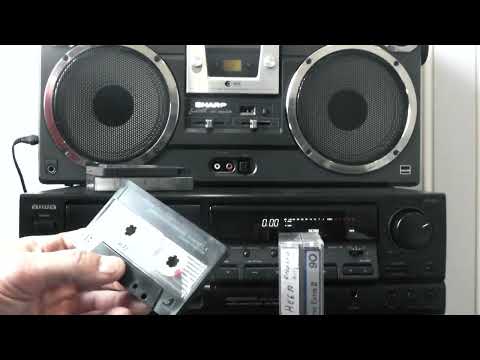 Видео: AIWA AD-F 850 после профилактики. Запись на кассету SONY UX90