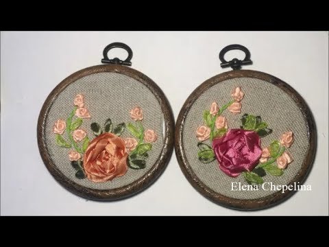 Видео: Миниатюрная вышивка лентами / Miniature embroidery with ribbons