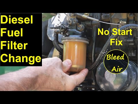 Видео: Замена фильтра дизельного топлива без решения проблемы запуска двигателя после замены фильтра — п...