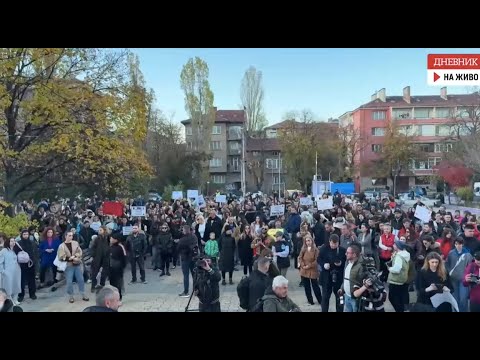 Видео: На живо: Протестът пред ВМА срещу насилието над животни