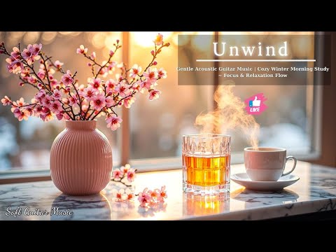Видео: Нежная Акустическая Гитара | Уютное Зимнее Утро для Учебы ~ Фокус и Поток Расслабления