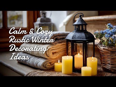 Видео: ❄️ Уютные, нейтральные и спокойные идеи для зимнего декора в деревенском стиле (не для Рождества)