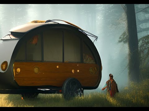 Видео: Осенняя прогулка с домиком на колесах.