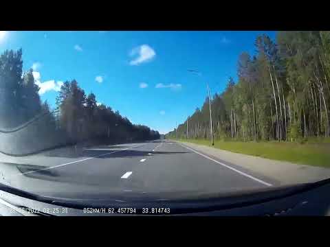 Видео: Мурманск-Санкт Петербург ч2 28-06-2022 (timelapse 4x)