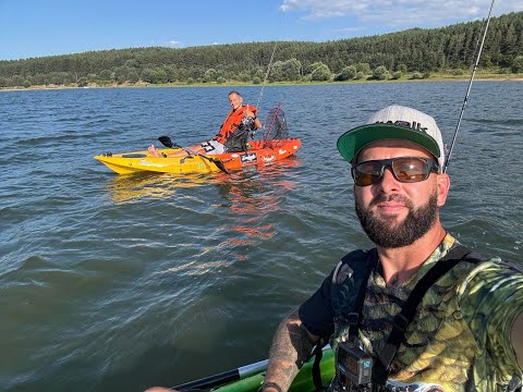 Видео: Първи опит за риболов с каяци