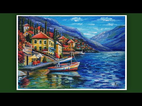 Видео: КАК НАРИСОВАТЬ МОРЕ, ЯХТУ-ПЕЙЗАЖ ЧЕРНОГОРИИ. РИСУЕМ МОРСКОЙ ПЕЙЗАЖ АКРИЛОМ.РИСУЮ НА РЕЛЬЕФНЫХ ОБОЯХ😀