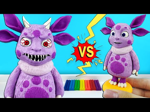 Видео: Страшный ЛУНТИК ЗЛАЯ форма. Новый 3Д герой игры LUNTIK.EXE ► Лепим фигурки из пластилина с Лепка ОК
