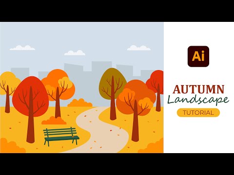 Видео: Як намалювати осінній пейзаж в Adobe Illustrator | Autumn Landscape Tutorial in Adobe Illustrator