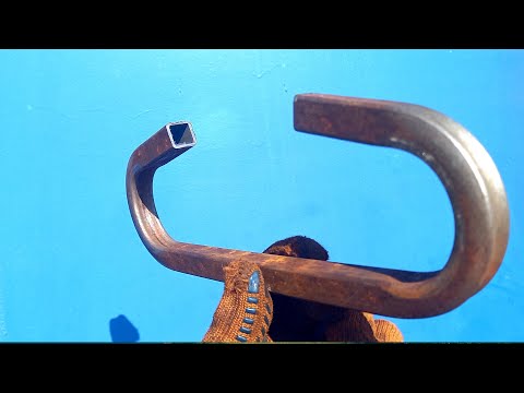 Видео: ГНЕМ ПРОФТРУБУ В 2 раза МЕНЬШЕ радиус. Самоделка! ТРУБОГИБ!  Холодная ковка. 3 ФАЗЫ в ГАРАЖ!