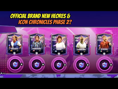 Видео: Официально подтверждено появление совершенно новых икон и героев: хроника 2 фазы | FC Mobile