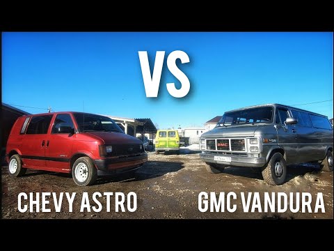 Видео: Самый маленький и самый большой: Обзор Chevy Astro Van против GMC Vandura