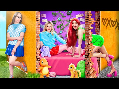 Видео: Бедная Девушка на Богатой Ночевке! 24 Часа в Гига Богатом Доме