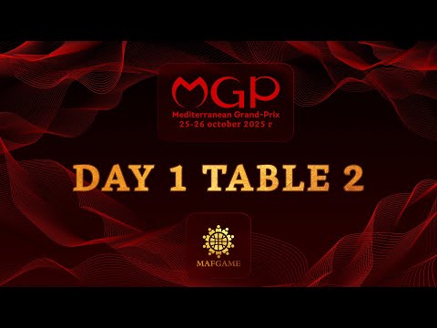 Видео: Mediterranean Grand-Prix 2025 - день 1, стол 2