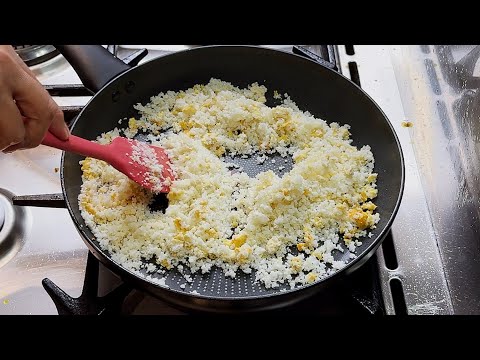 Видео: Хотите отказаться от крахмала, чтобы похудеть? Яичный жареный рис без яиц и риса!!