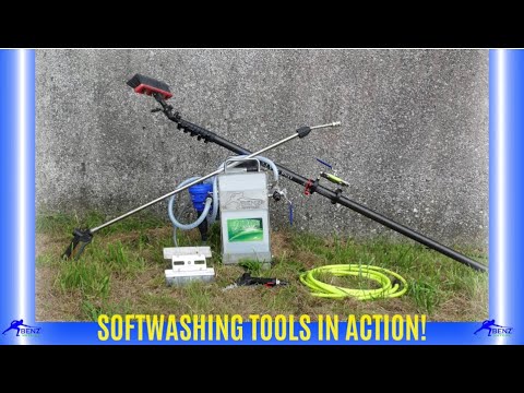 Видео: Инструменты Softwash в действии: очистка приборной панели и крыш с помощью Pebble