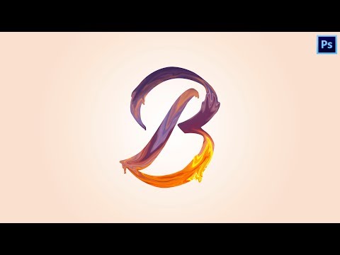 Видео: Акварельный Текстовый Эффект в Фотошопе | Урок #13