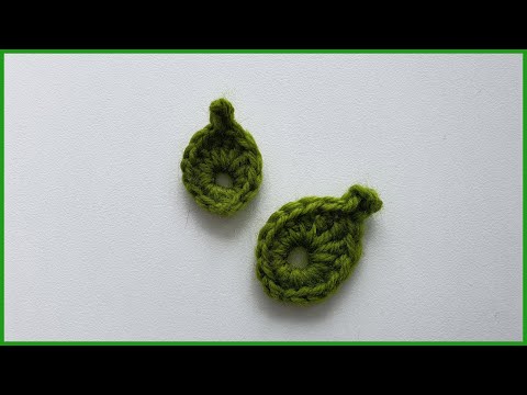 Видео: Вязаный Листик. Вязание крючком / Knitted Leaf