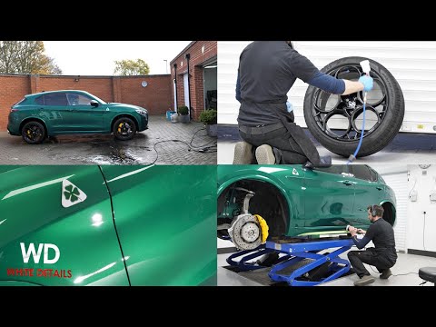 Видео: Детали защиты нового автомобиля Alfa Romeo Stelvio Quadrifoglio с отзывами клиентов — Montreal Green