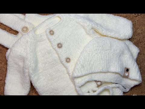 Видео: МК Вязание комплекта для детей от 0 до 3 месяцев. Кофточка.2 часть 